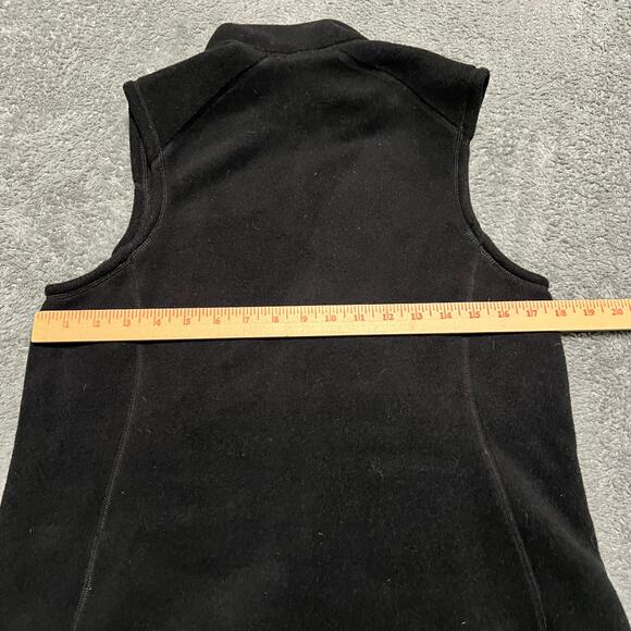 Patagonia Synchilla Vest Womens Medium Fleece Zip Outdoors Hiking Black - Picture 4 of 7